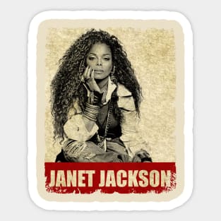 Janet Jackson - NEW RETRO STYLE Sticker